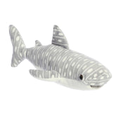 Soft, spotty Flopsies Whale Shark plush, ideal for learning about the ocean or for cuddling.